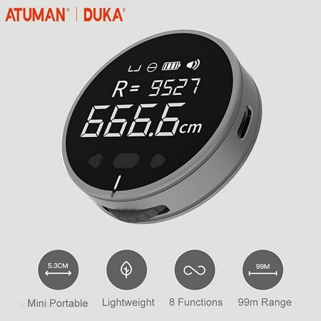 

Electronic Tape Measure With LCD Display DUKA ATuMan Digital Ruler Rechargeable Length Measuring Tool For Flat Curved