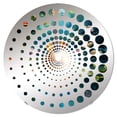 thumbnail image 2 of Designart "Euphonic Melodies of Tropical Guitar Music II" Music Spiral Dot Round Wall Mirror - Music Oval Printed Decorative Mirror - Multiple Color Options, 2 of 5