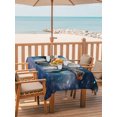 thumbnail image 2 of Outdoor Table Cloth with Umbrella Hole and Zipper, Sea Turtle Waterproof Rectangle Tablecloth 60"x102", Coastal Blue Ombre Star Sky Washable Table Cover for Outside Party Patio Picnic, 2 of 8