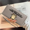 thumbnail image 6 of GEEAD Zip Around Wallet for Women Stylish RFID-Protected Wallet for Women Sarcastic Text Humor Grumpy Cat Daily Commute Essential Ideal GiftSoft Texture, 6 of 10