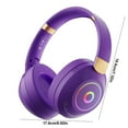 thumbnail image 2 of KQJQS Bluetooth Headset with RGB Lights, Wireless & Wired Stereo, Foldable Design, Soft Memory Earmuffs, 50-Hour Battery, Compatible with Phones & Tablets, 2 of 6