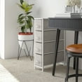 thumbnail image 2 of Flash Furniture Harris 4-Drawer Dresser Storage Tower with Wood Top, White, 2 of 11