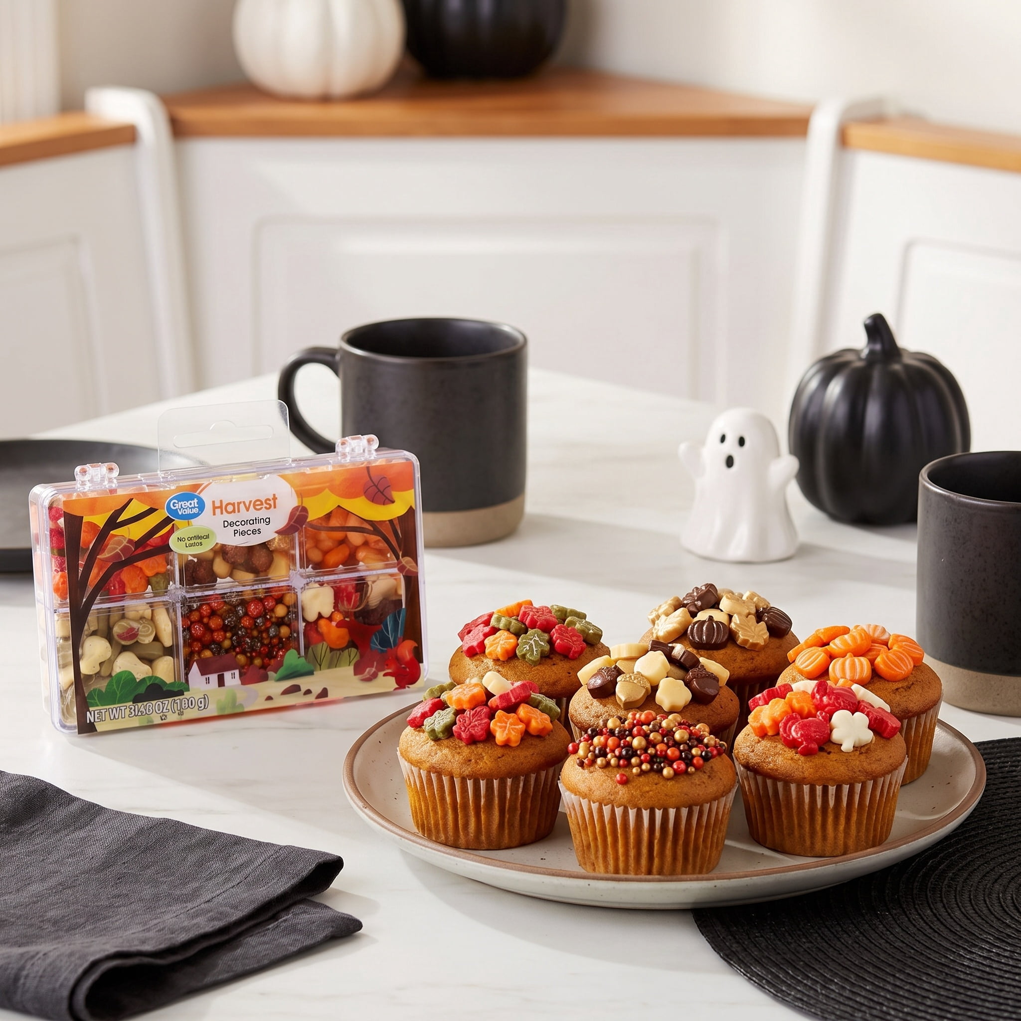 Great Value Harvest Decorating Pieces, 3.52 oz