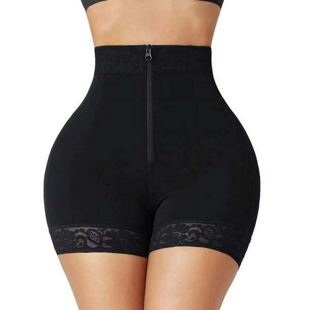 Pantalones cortos moldeadores para mujer, bragas de levantamiento de glúteos con vestido con ribete de encaje, pantalones de yoga para la oficina, pantalones cortos XL