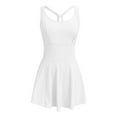 thumbnail image 5 of CHUOU Womens Sleeveless 2 In 1 Athletic Tennis Dress Underneath Workout Active Dresses With Built In Shorts, 5 of 5