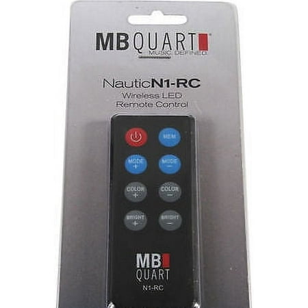 Wireless RF LED Remote For Select MB Quart Marine and Power Sports Speakers - Black
