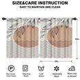 thumbnail image 2 of Blackout Kids Curtains,Brown Boho Abstract and Plant Pattern Childrens Insulated Curtains Set Of 2,Bedroom Essentials,Toddler Room Decor 52x63in(132x160cm), 2 of 5