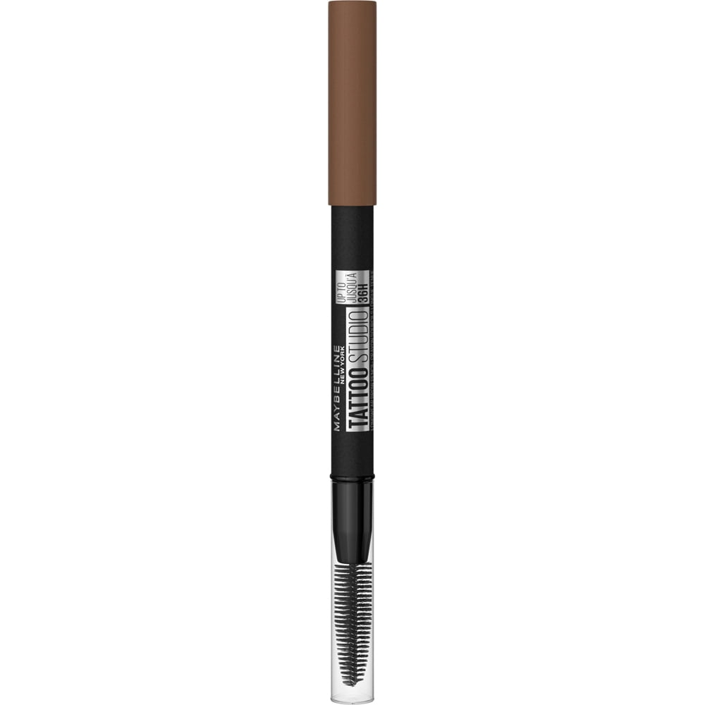 Maybelline Tattoo Studio 36HR Pigment Brow Pencil, Soft Brown, 0.026 oz