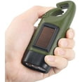 thumbnail image 4 of Solar Flashlight, Solar LED Torch & Hand Crank Rechargeable Flashlight Outdoor Activities Emergency Lamp - Green [Energy Class A+++], 4 of 4