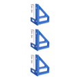 thumbnail image 4 of ZheElen Triangles Règle Outil de Mesure pour les Projets de Menuiserie en Alliage d'Aluminium 4590° Miter Bleu 3Set, 4 of 6