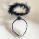 thumbnail image 4 of Diadema de ángel con halo para el Día del Niño, diadema de plumas de ángel, tocado para baile de Halloween, 4 of 4