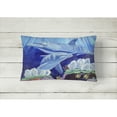 thumbnail image 2 of Carolines Treasures 7080PW1216 Dolphin under the sea Canvas Fabric Decorative Pillow, 12H x16W, multicolor, 2 of 3
