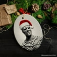 thumbnail image 4 of Ghoulish Mummy with Santa Hat Ornament, Sinister Holiday Keepsake for Halloween Lovers, 4 of 6