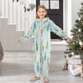 thumbnail image 6 of Soft Big Kids Onesie Pajamas Cozy Loose-Fit Jumpsuits for kids with Pockets for Christmas Lounge & Play Deer and Pine Trees Pattern, 6 of 8