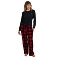 thumbnail image 2 of U.S. Polo Assn. Women's Holiday Giftable Long Sleeve Top and Plush Pant Pajama Sleep Set, 2-Piece, Sizes S-3X, 2 of 8