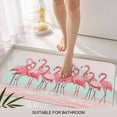 thumbnail image 3 of Pink Flamingo Door Mat&nbsp;Indoor Outdoor Entrance, Non Slip Rug for Kitchen Bathroom Entryway Rug, Summer Tropical Flamingo Hawaii Animals Washable Doormat Floor Mat for Office 24x36 Inch, 3 of 8