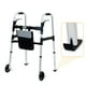 thumbnail image 1 of Andador plegable iLiving Easy con cesta para la compra y esquís deslizantes: ayuda de movilidad vertical para personas mayores o adultos, plegable y de altura ajustable. Soporta hasta 159 kg. Andador, 1 of 5