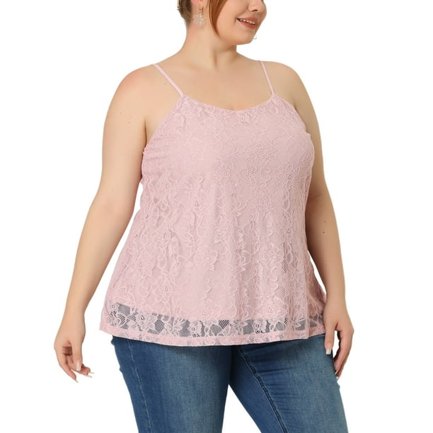 Plus size hotsell lace tank top