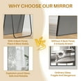 thumbnail image 4 of Mirror Full Length, 59"x16" Floor Mirror with Stand, Aluminum Alloy Frame & Shatterproof Glass Full Body Mirror, Standing Hanging or Leaning Against Wall for Bedroom Closet, 4 of 8
