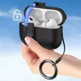 thumbnail image 3 of GadgetCom Étui de Remplacement Compatible avec Apple AirPods Pro 1 2, Étui de Protection TPU PC à Ouverture Instantanée avec Verrou Sécurisé et Courroie, 3 of 5