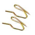 thumbnail image 3 of Uxcell 1" Curtain Hooks Metal Zinc-coated Bronze Tone 30 Pack, 3 of 5