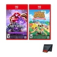 thumbnail image 1 of Nintendo Animal Crossing New Horizons - Nintendo Switch 2 Edition + Nintendo Metroid Prime 4: Beyond  Switch 2 Edition + Microfiber Cleaning Cloth, 1 of 7