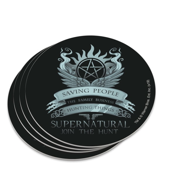 Supernatural Saving People Hunting Things Novelty Coaster Set