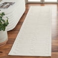 thumbnail image 3 of Safavieh  Handmade Chatham Rela Modern Wool Rug 6' x 6' Round - Ivory, 3 of 5