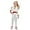 White, variant on Guvpev G'irl's Nova Costumes Halloween Cosplay Suit Asymmetrical Sleeve Hoodies Pants Full Set Outfits Zombies: Dawn of the Vampires Cheerleader Uniform for Fancy Dress Costume