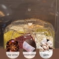 thumbnail image 1 of Distributeur de Nourriture Rotatif Seau à Riz Réservoir de Stockage de Riz Conteneur de Grains Scellé Boîte de Rangement pour Maison et Cuisine, 1 of 5