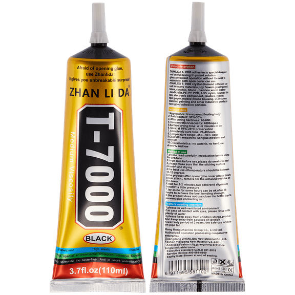 Replacement Multi-Purpose Glue Adhesive T7000 (110ml / Black) (Zhanlida)