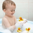 thumbnail image 5 of Patos de goma, pato de goma con dedo de 2,17 pulgadas, patos de goma divertidos, lindos y pequeños patos de goma, juguetes, accesorios para el baño, decoración del salpicadero del coche (6 piezas), 5 of 5
