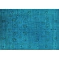 thumbnail image 1 of Ahgly Company Indoor Rectangle Oriental Turquoise Blue Industrial Area Rugs, 2' x 5', 1 of 4