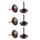 thumbnail image 4 of 100pc Clavos de tapicería vintage Sincero de metal de Bronce, 4 of 9