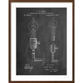 thumbnail image 2 of Art.com T. A. Edison Light Bulb and Holder Patent Art Art Print by Cole Borders, Brown Frame Wall Art, 23" x 29", 2 of 5