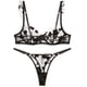 thumbnail image 1 of Conjunto de sujetador de Europa y Estados Unidos, ropa interior sexy y pequeña para mujer con pechos grandes y ultrafino, 1 of 5