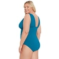 thumbnail image 2 of Time and Tru Women's and Women's Plus Plunge One Piece Swimsuit, Sizes XS-3X, 2 of 10