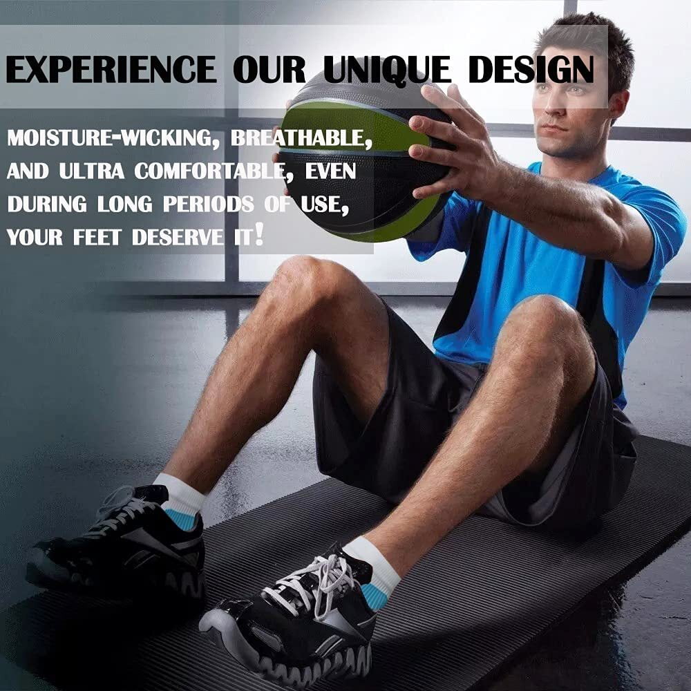 Compression Socks for Unisex Men and Women , Ankle Soft Moisture-Wicking Socks , Athletic Cushioned Low Cut Running Socks for a Secure Fit - 14 Pairs