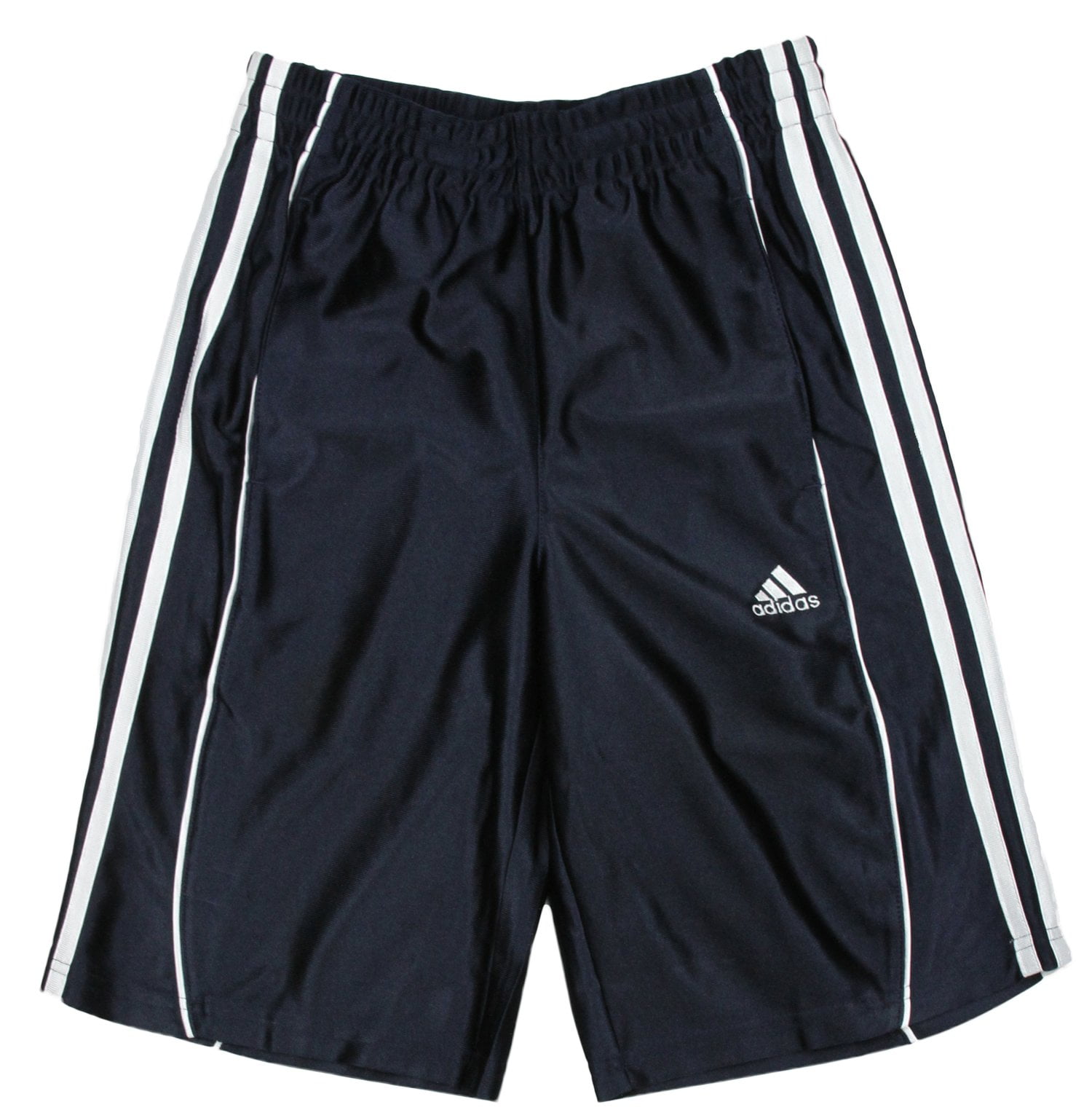 Adidas Youth Boys Basic Athletic 3 Stripe Basketball Shorts, Navy ...