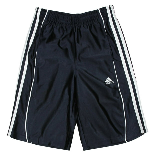 Adidas Youth Boys Basic Athletic 3 Stripe Basketball Shorts, Navy ...