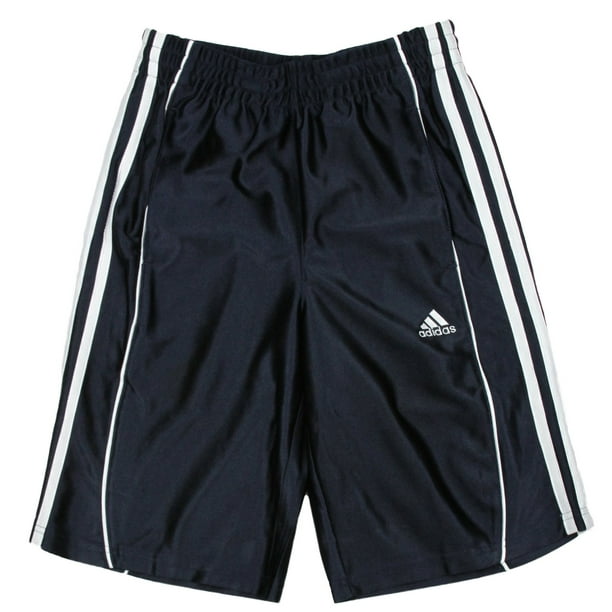 Adidas Youth Boys Basic Athletic 3 Stripe Basketball Shorts, Navy