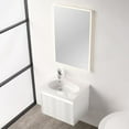 thumbnail image 5 of Blossom Voyage 24" Floating Vanity | Glossy White | LED Wall Mount Cabinet with Acrylic Sink & Drawer, 5 of 9