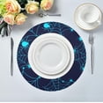 thumbnail image 5 of GZHJMY Halloween Spider Round Placemats Set of 1, Non-Slip Table Mats Washable Heat Resistant Place Mats for Kitchen Dining Table Home Decor,15.4 Inch, 5 of 7