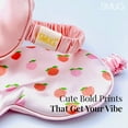 thumbnail image 4 of SMUG Satin Sleep Mask for Women, Lightweight Soft Silky Eye Mask for Travel, Light Pink, 4 of 9