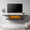 Blue Lights Floating TV Stand Wall Mounted Floating Entertainment