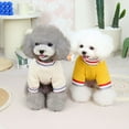 thumbnail image 5 of Yidarton 2022 New Baseball Bear Vests Fall/winter Dog Clothing Dou Teddy Pet Clothing Warm Supplies Beige, 5 of 8