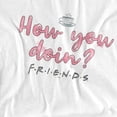 thumbnail image 2 of Friends How You Doin? Women's Loose T-Shirt, White, 2X-Large, 2 of 4
