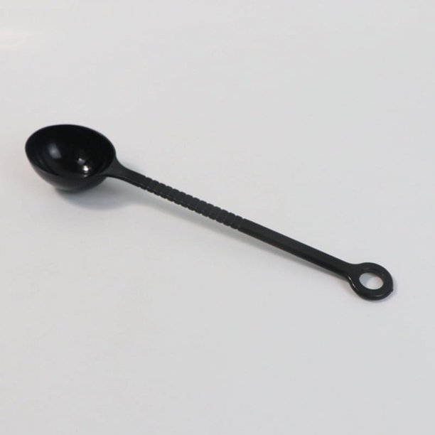 Cuchara de plástico para café con molde para café, modelo de esparcidor de polvo de acero inoxidable individual