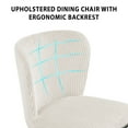 thumbnail image 6 of Kithkasa Dining Chair Set of 2,Modern Fabric Upholstered Dining Room Chair Kitchen Chairs with Wide Seat for Dining Room, Beige, 6 of 8