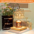 thumbnail image 3 of VEGCOO Adjustable Height Crystal Cube Wax Melting Lamp Gift Box, Electric Candle Warmer with 4 Brightness Levels and Timer, Suitable for Most Jar Candles (2 Bulbs+80g Scented Candle+Wax Melting Lamp), 3 of 7